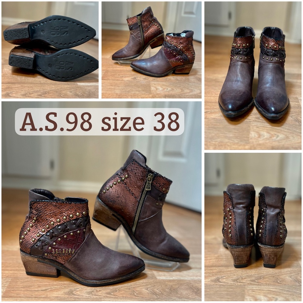 Rare 🦄 A.S.98 boots fits size 37 or 6.5-7